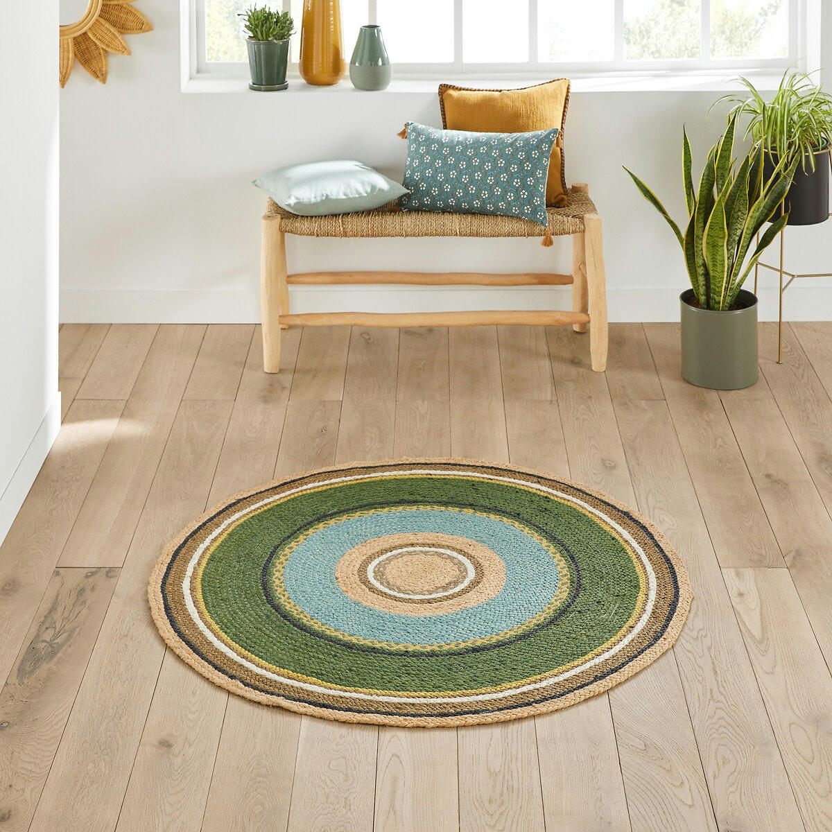 Tapis rond en jute, Raudity