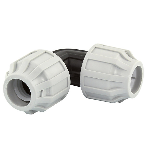 Coude égal polypropylène compression ø25 mm Fitt