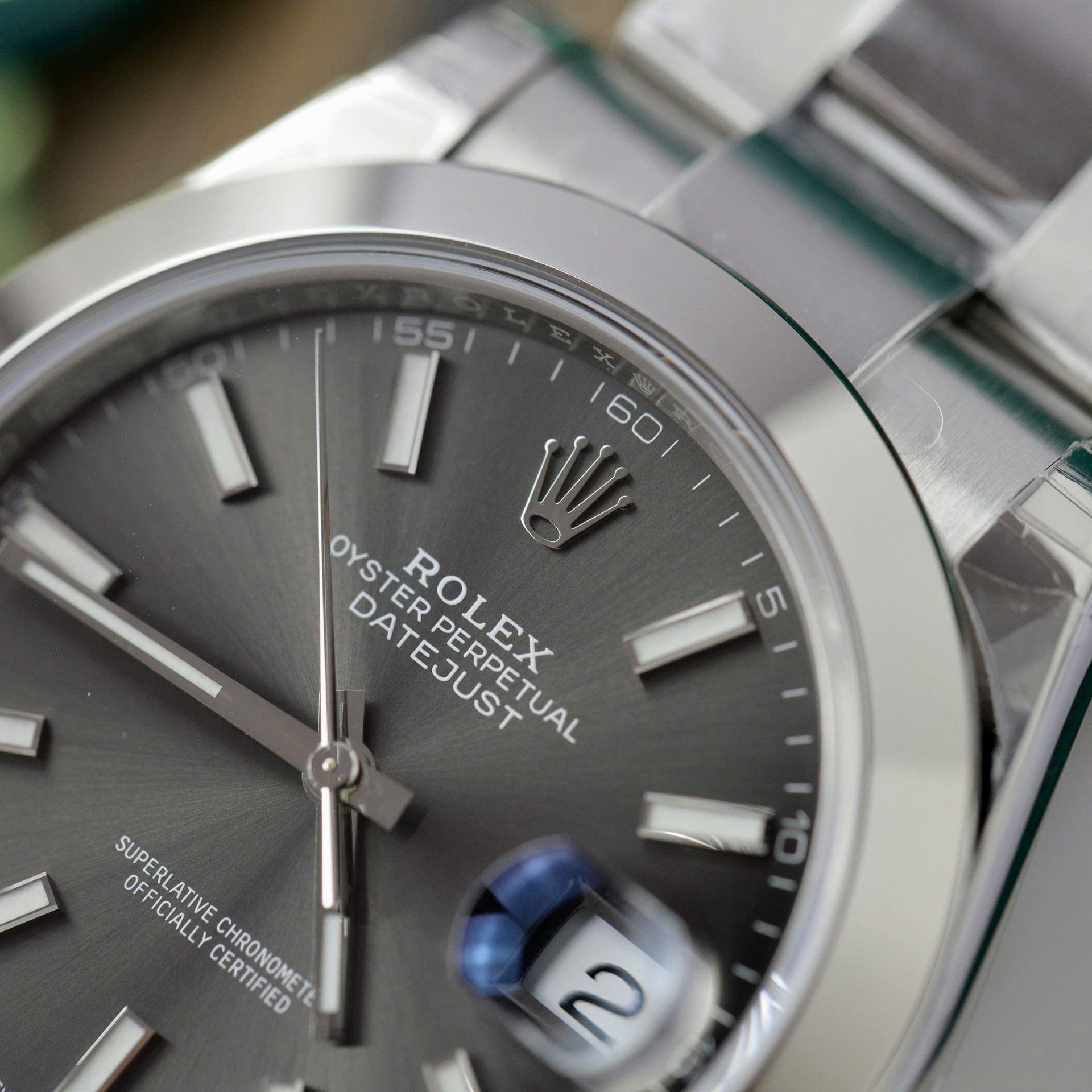 Rolex Datejust 126300 904L Steel Grey Dial 41mm Oyster Super Clone