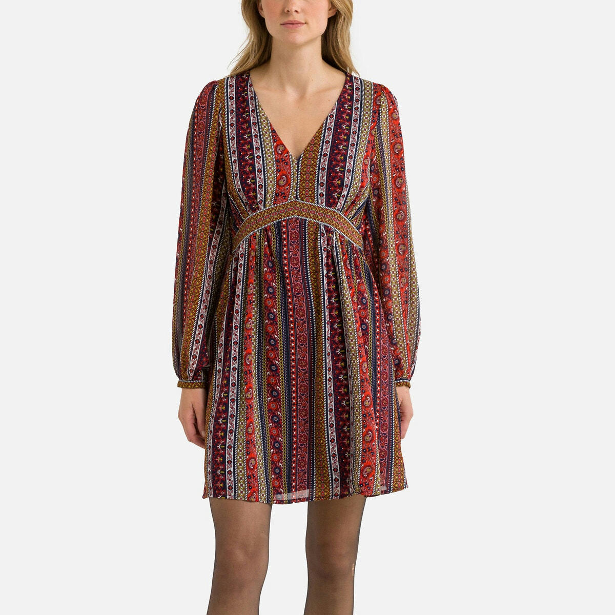 Robe  imprimée col V