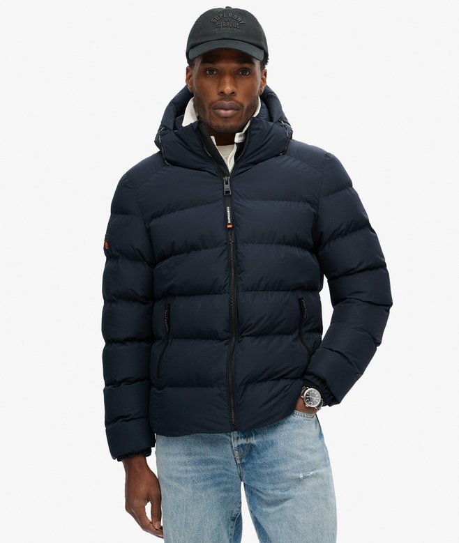 Hooded Sports Puffer Jacket