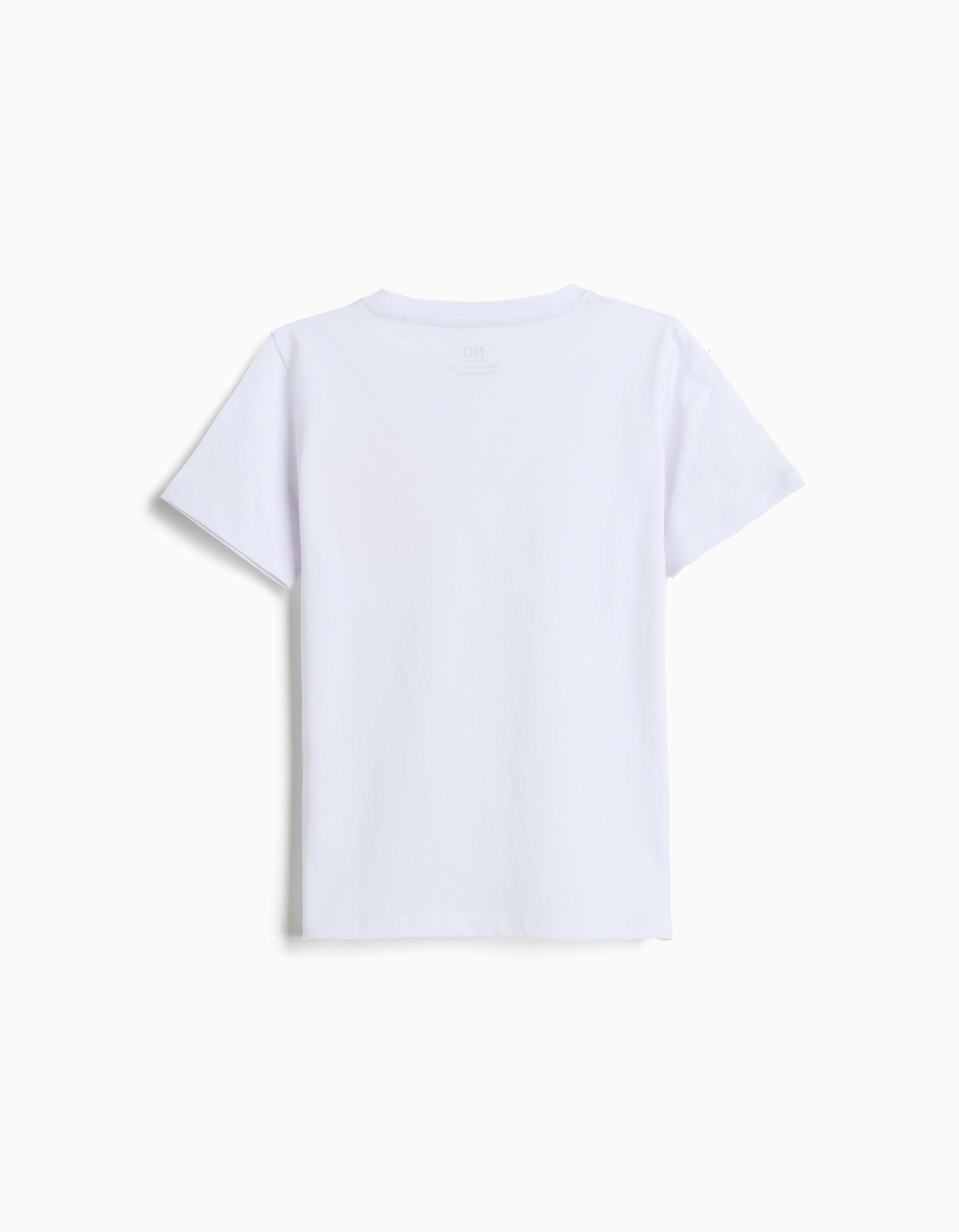 T-shirt Estampada, Menino, Branco