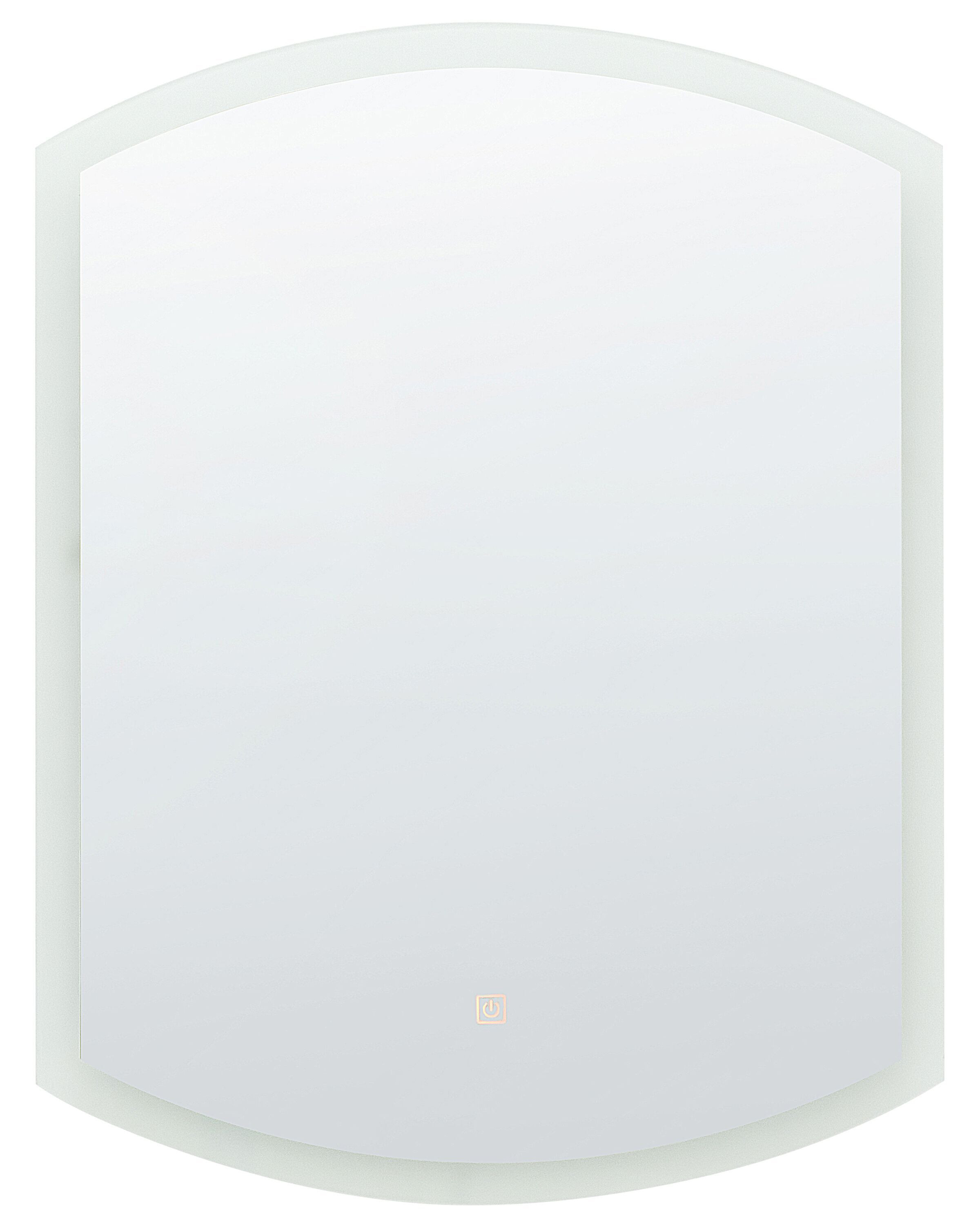 Lustro wiszące ścienne LED owalne ø 78 cm