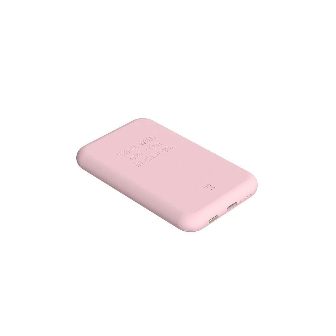 - Batterie externe toCHARGE Qi Dusty Rose