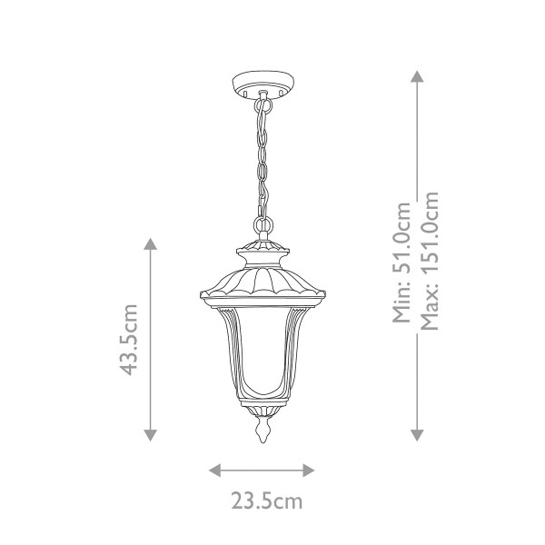 Lampa sufitowa Chicago rdzawa brązowa patyna 1xE27x100W IP44 Elstead