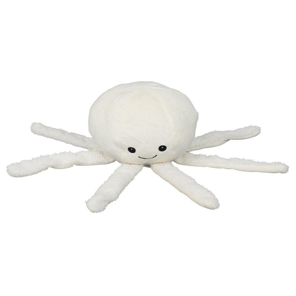Peluche veilleuse pieuvre lumineuse blanche Ø20xH17cm