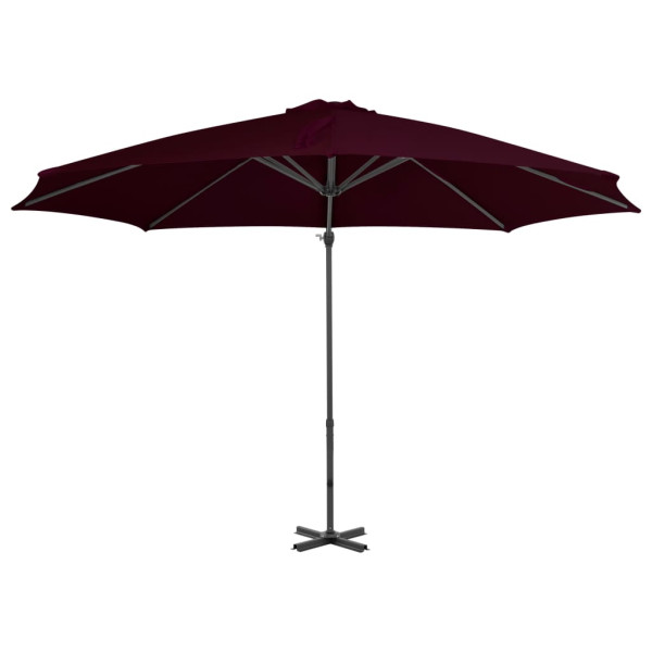Parasol ogrodowy Czerwony 300 x 238 cm vidaXL