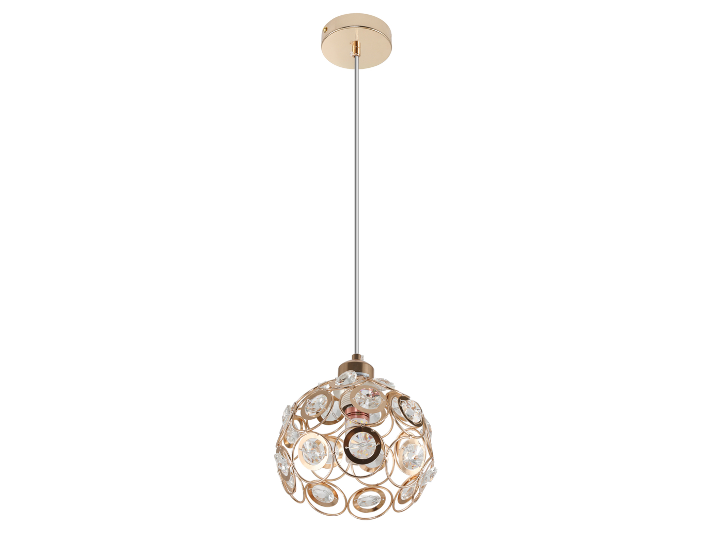 Lampa wisząca Florence stalowa 18 cm złota