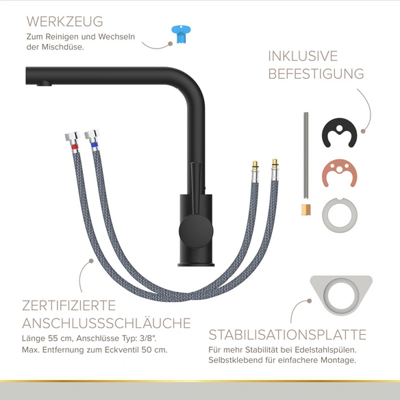 Küchenarmatur »OLINA«, 3/8