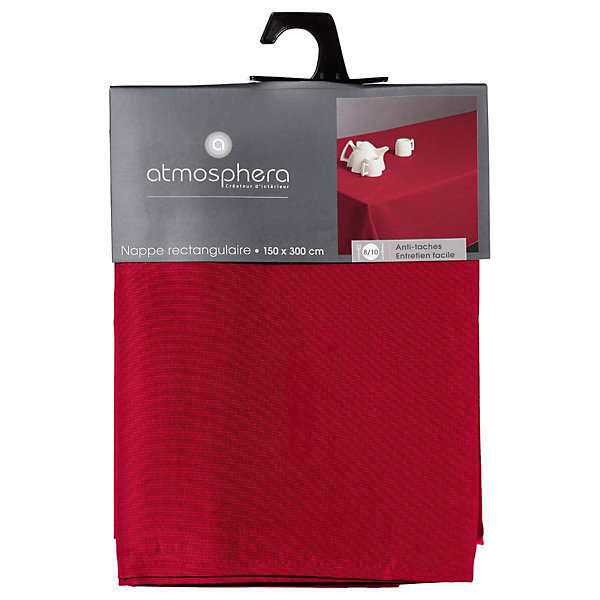 Nappe anti-tâche rouge - 150x300 cm - Atmosphera