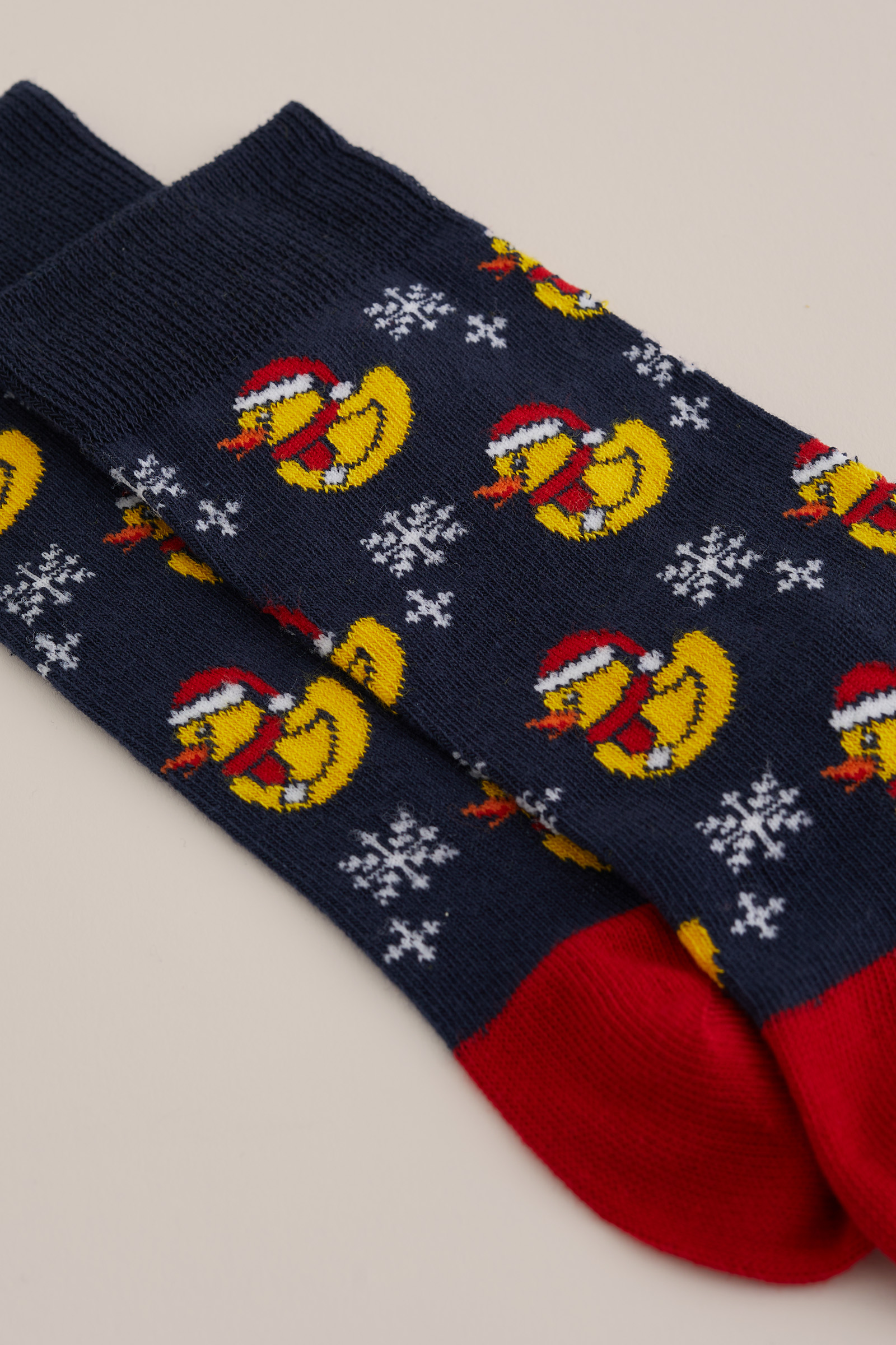 Heren sokken met kerstprint