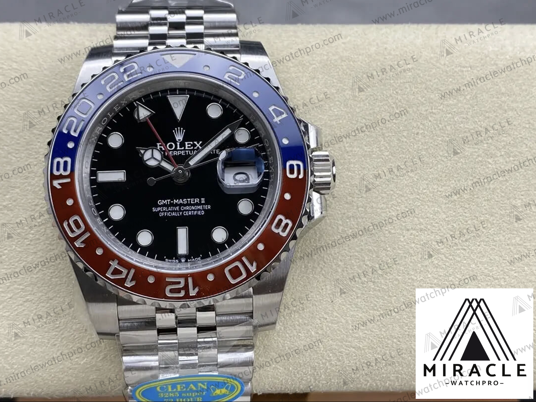 ROLEX-GMT MASTER II-ref.M126710BLRO-0001-Elite Clone-40mm-Replica Watch