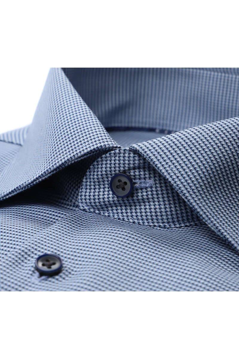 ETERNA Modern Fit Hemd blau, Strukturiert