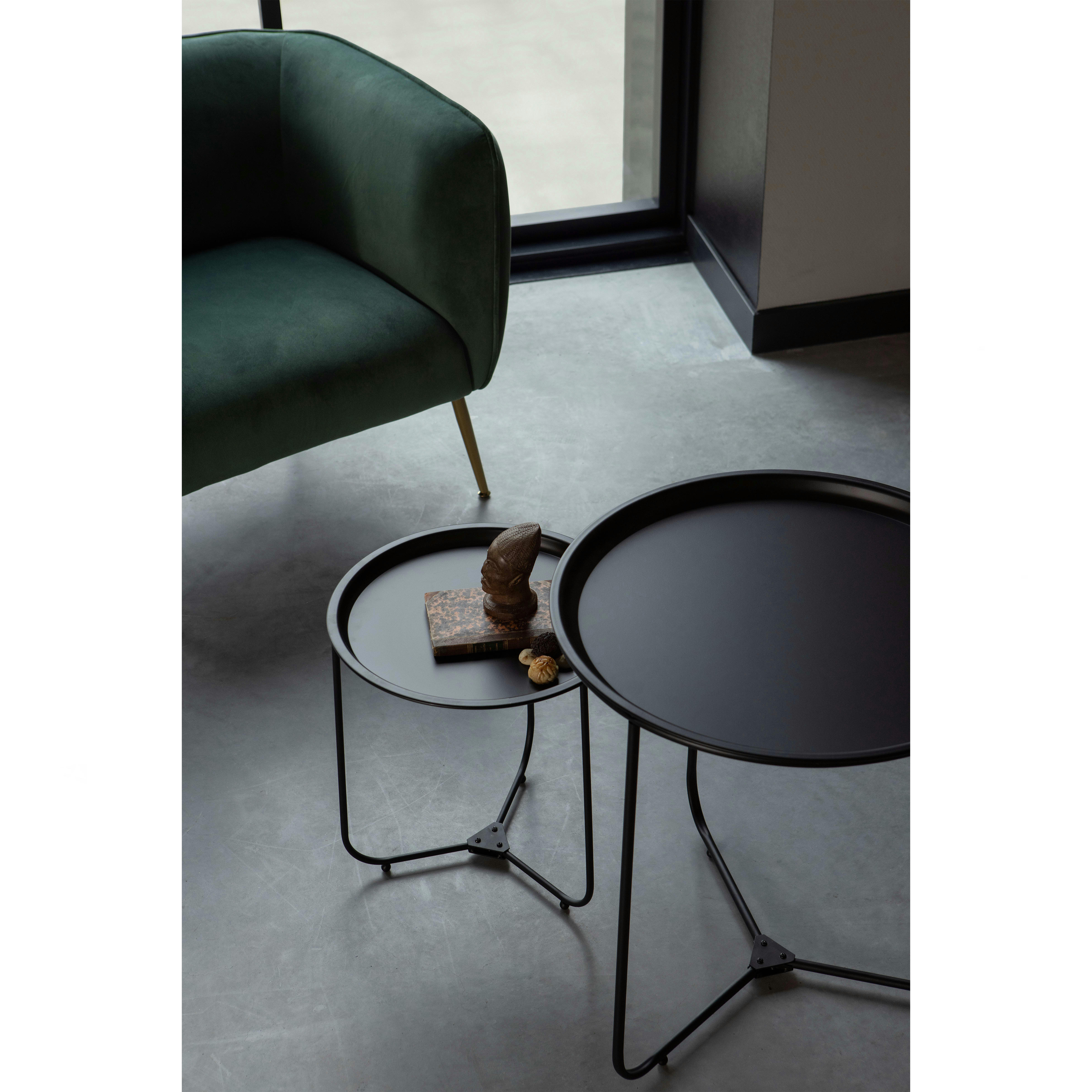 SCOUT - Fauteuil club confortable en velours, chaise vert