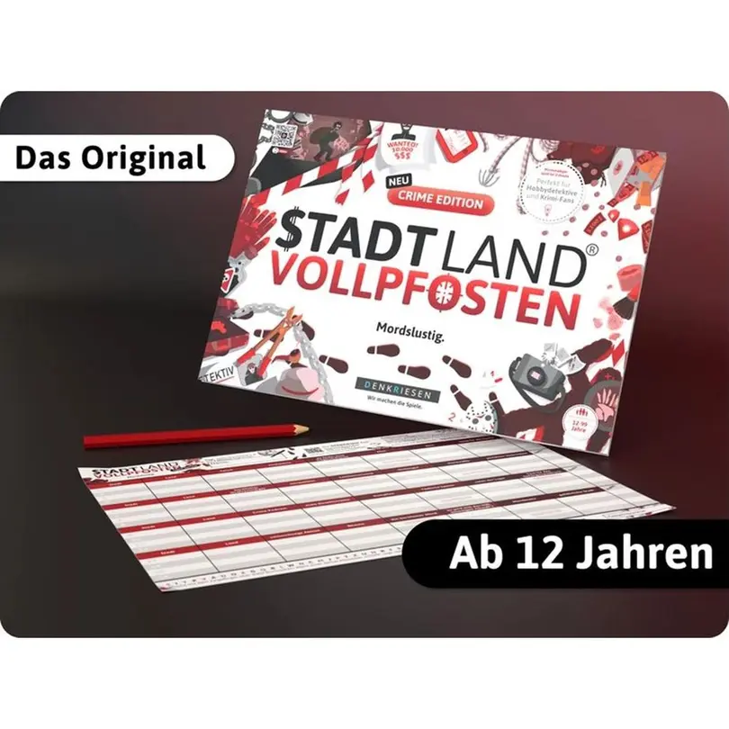 Party-Spiel Stadt Land Vollpfosten