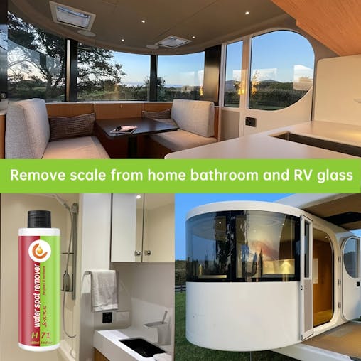NNETM Bathroom Glass Cleaner Hard Water Spot Remover