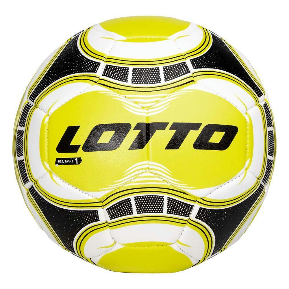 Lotto Machine Stitched Soccer Ball for Kids/Toddlers, Yellow, Size 1