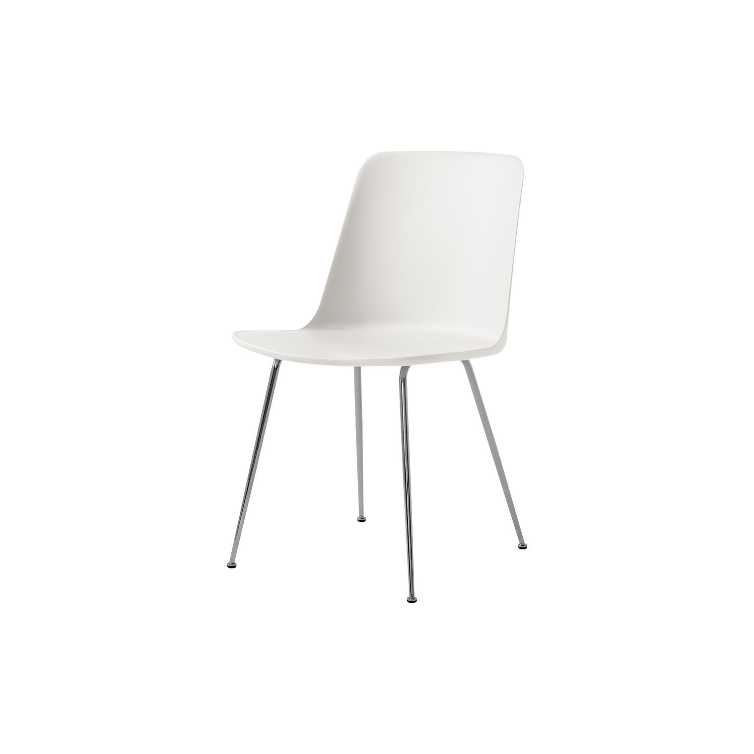 Rely HW6 spisebordsstol, white/chrome