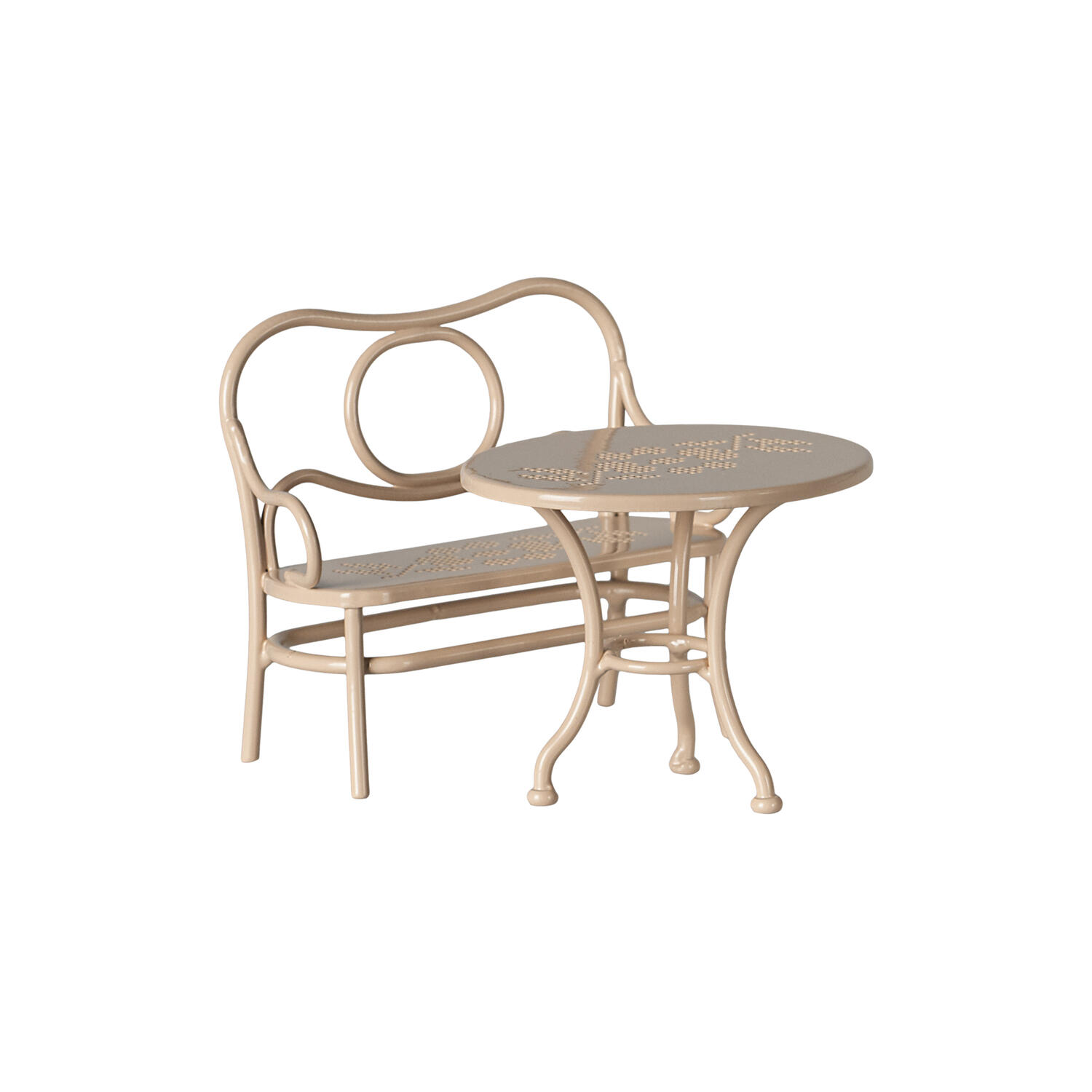 Caf&eacute;s&aelig;t tl mus, pale pink