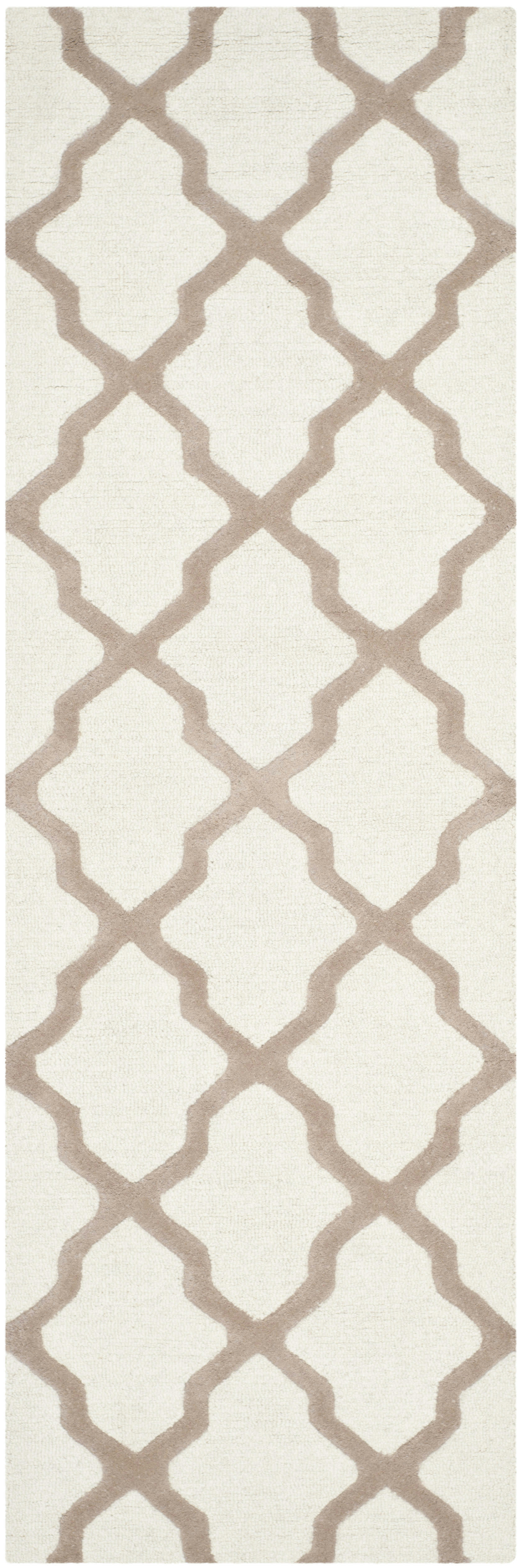 CAMBRIDGE - Tapis de salon interieur en  ivoire & beige, 76 x 244 cm