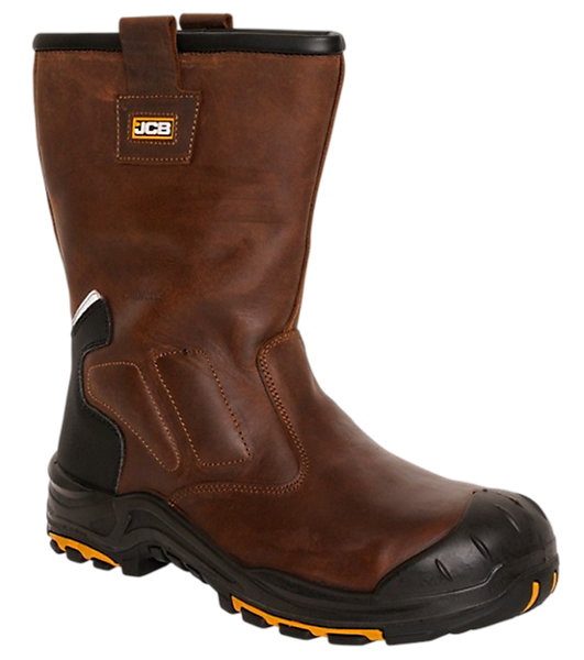Bottes de sécurité JCB Denstone Rigger marron taille 42