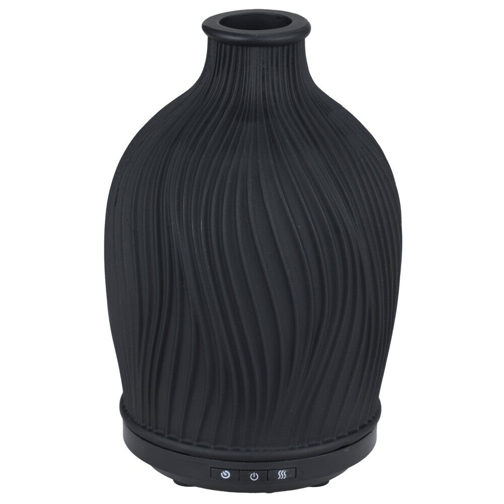 Diffuseur huile essentielle Comoé Mességué en résine noire Ø9xH17cm