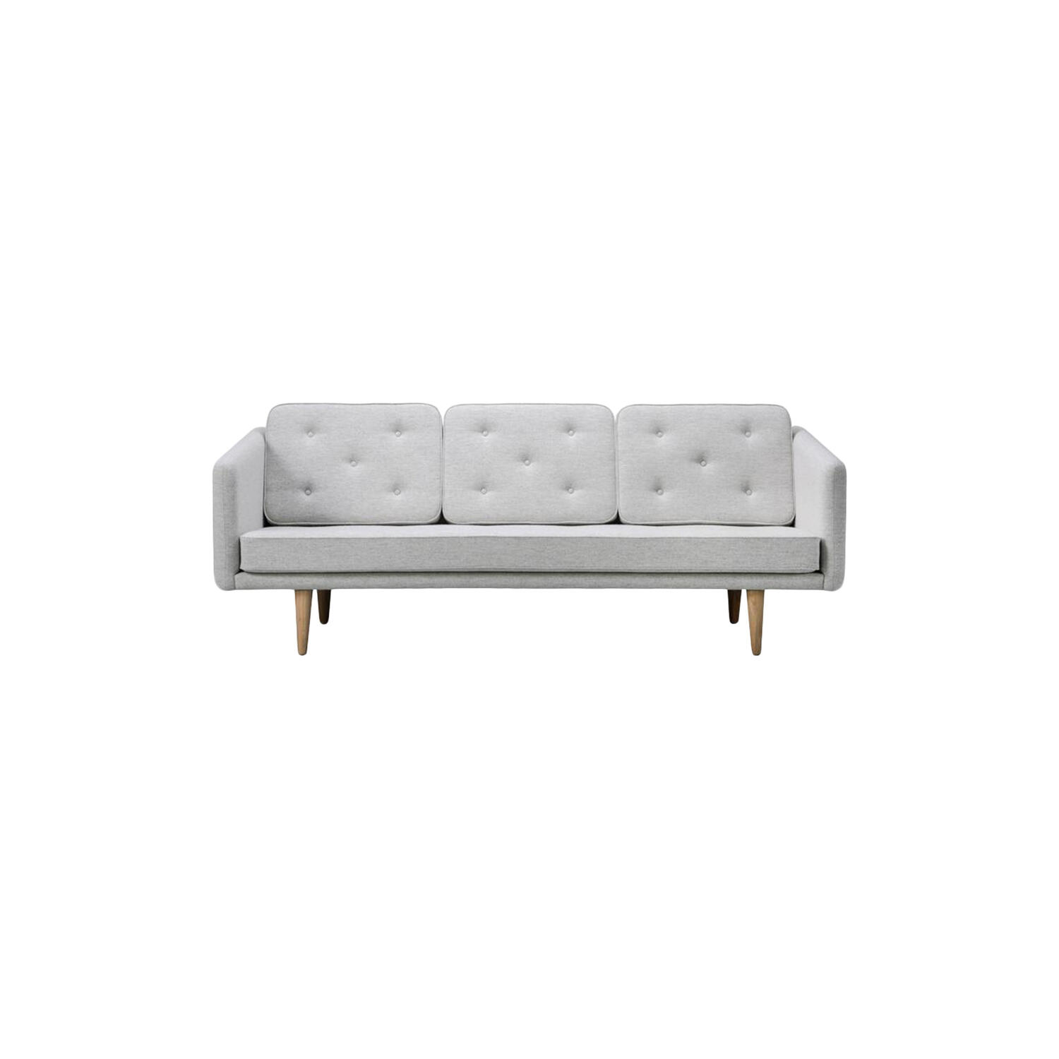 No. 1 2003 3 pers. sofa, lysegr&aring;/olieret eg