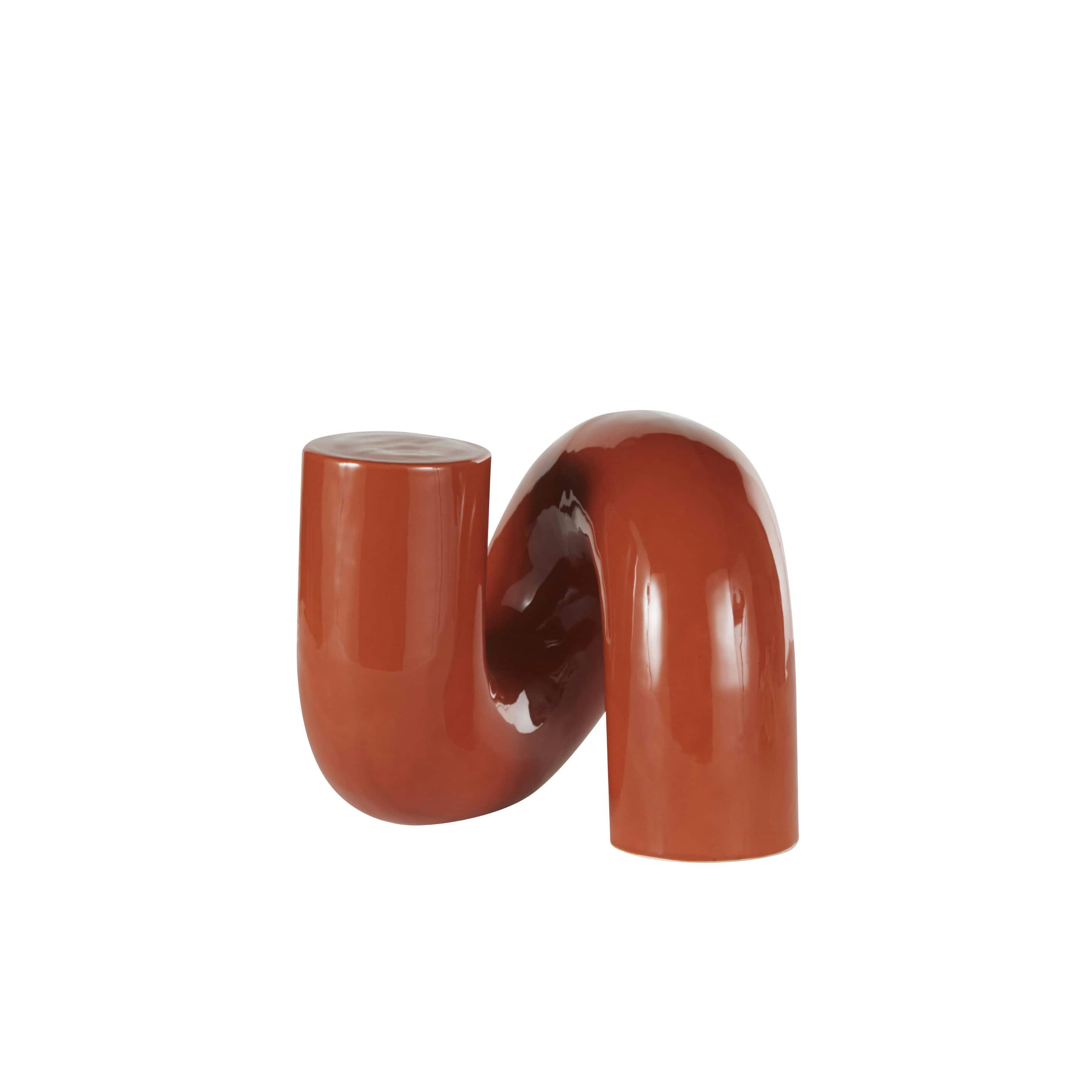 ALIENOR - Statuette abstraite en dolomite marron H20