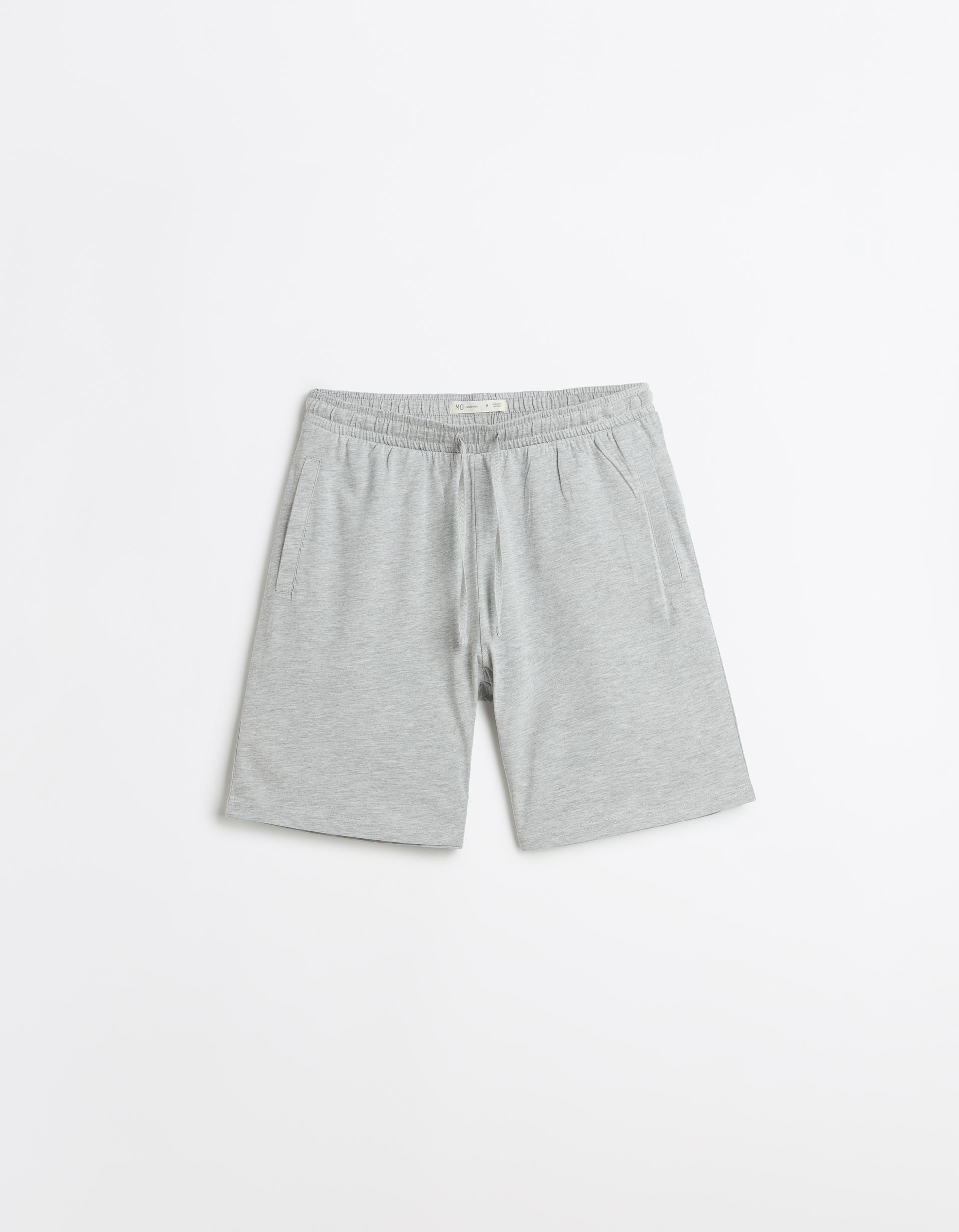 Calções de Pijama, Homem, Cinzento Claro