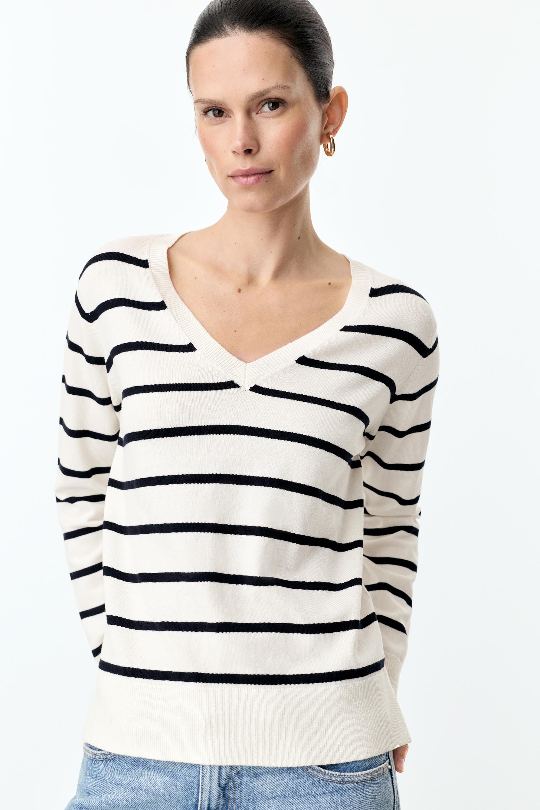 Jersey básico cuello pico