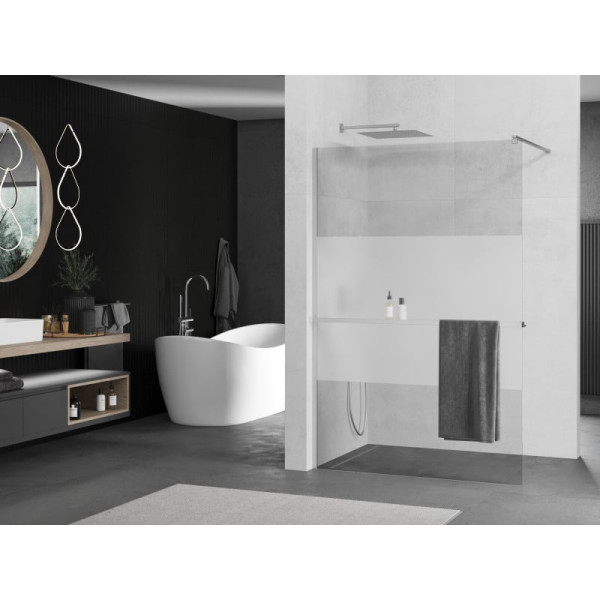 Ścianka prysznicowa z półką Walk-in Mexen Kioto  70 x 200 cm