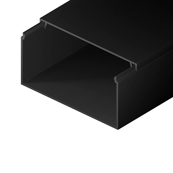 Goulotte électrique PVC 120x60 mm 2 m anthracite EDO