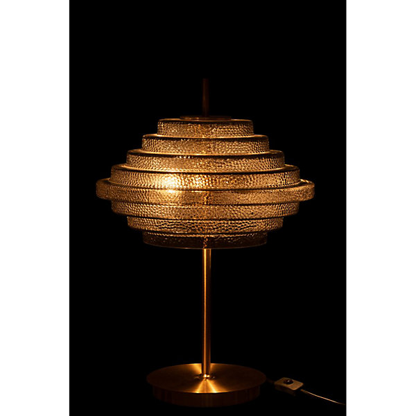 Lampe de table en verre doré 54x36x36 cm