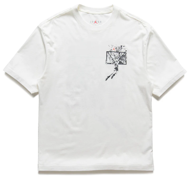 Jordan Brooklyn Oversized Graphic Tee - Sail/Off Noir