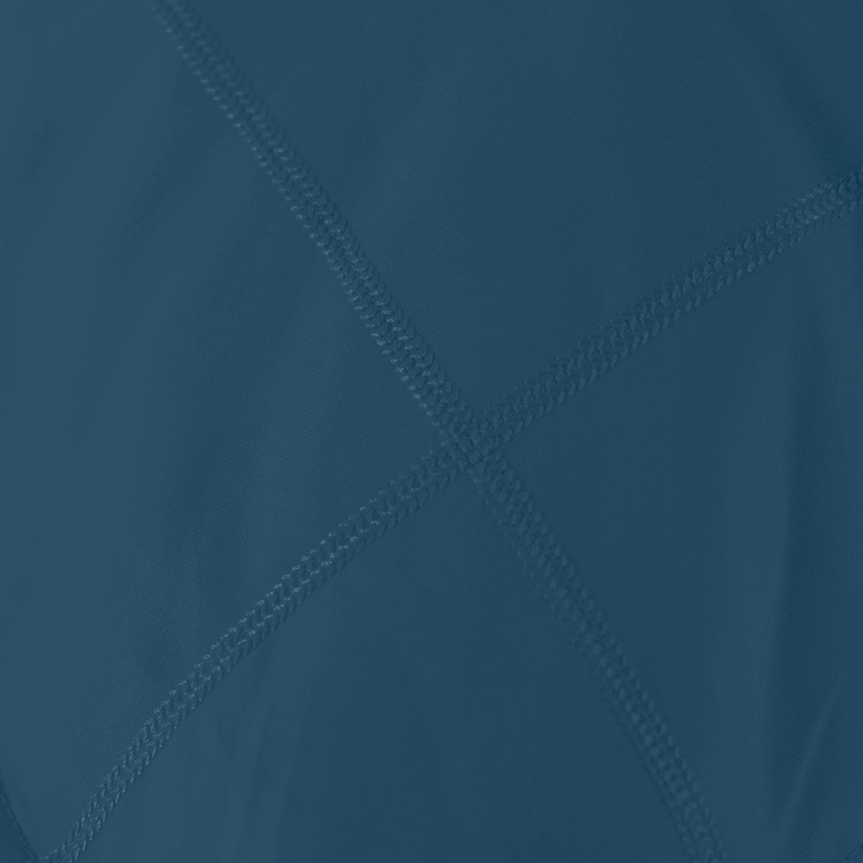 NEO - Taie d'oreiller carrée percale de coton uni brodé bleu 64 x 64 cm