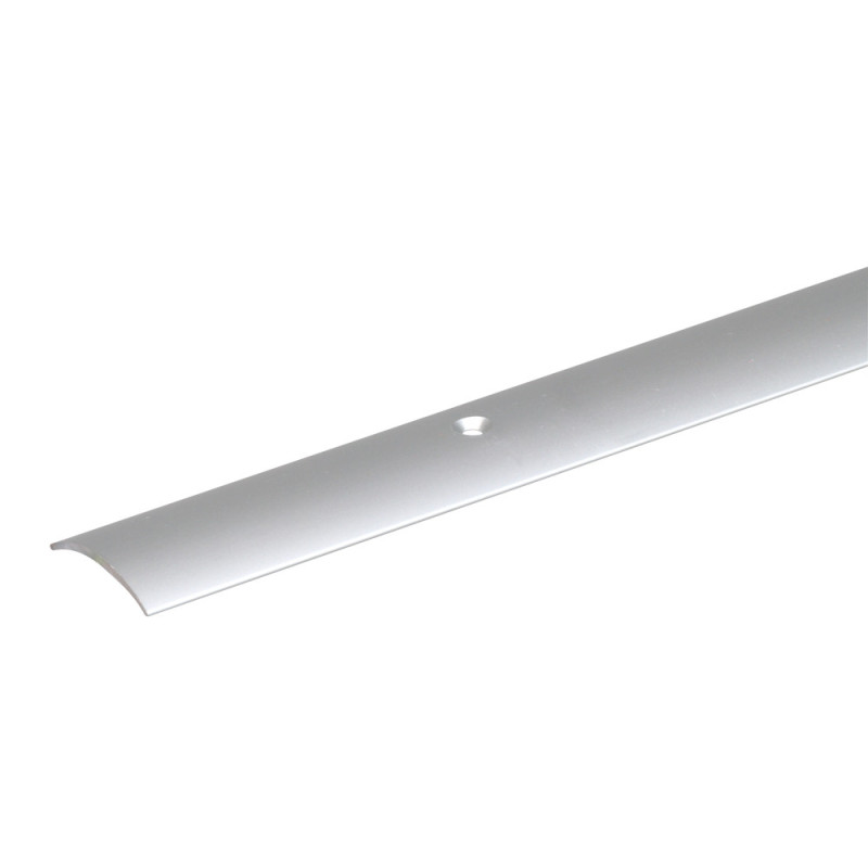 Barre de seuil percée demi lune en aluminium inox 30 x 1 mm 0,9 m ALBERTS