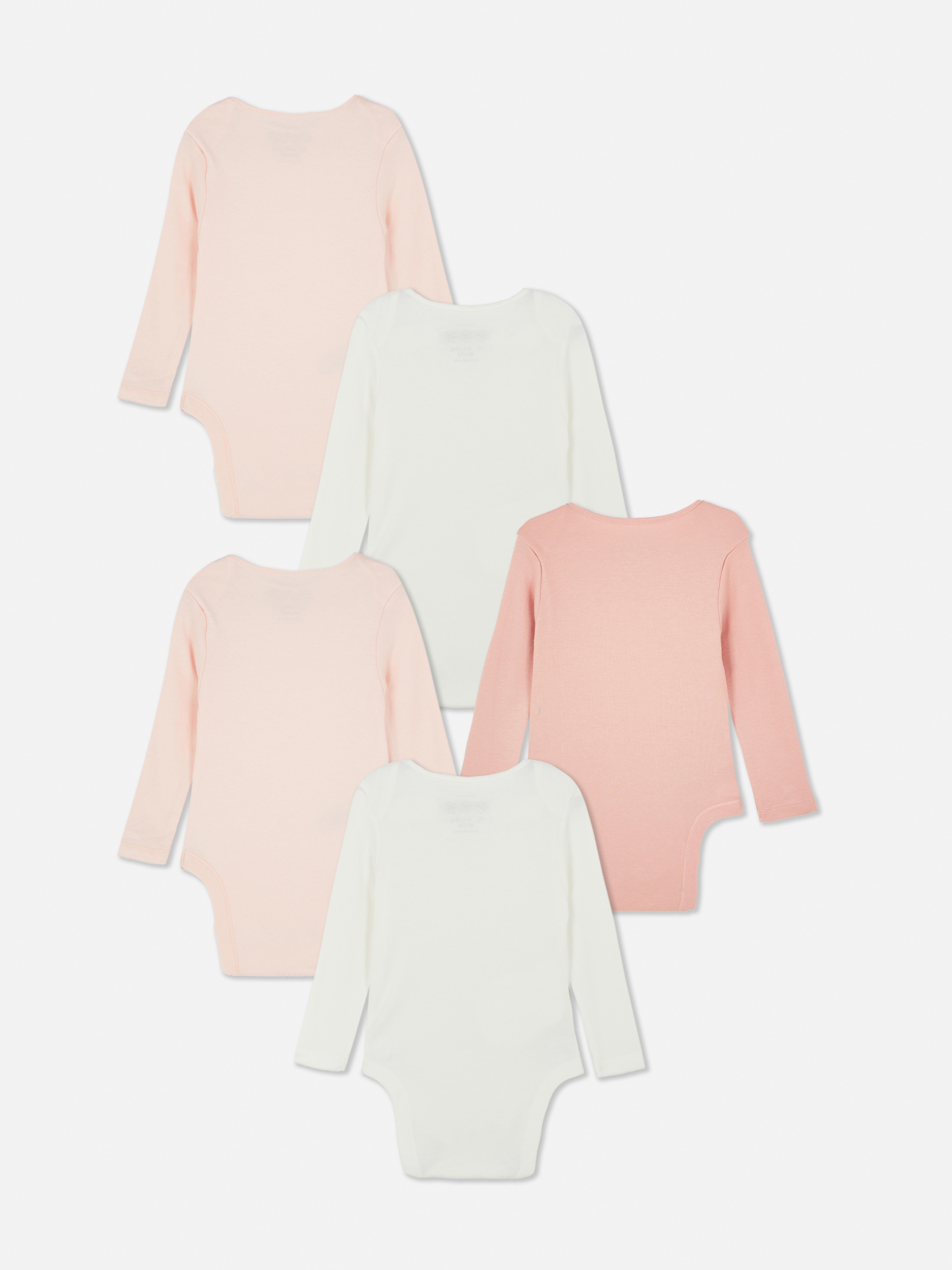 0-36mths | 5pk Long Sleeve Bodysuits