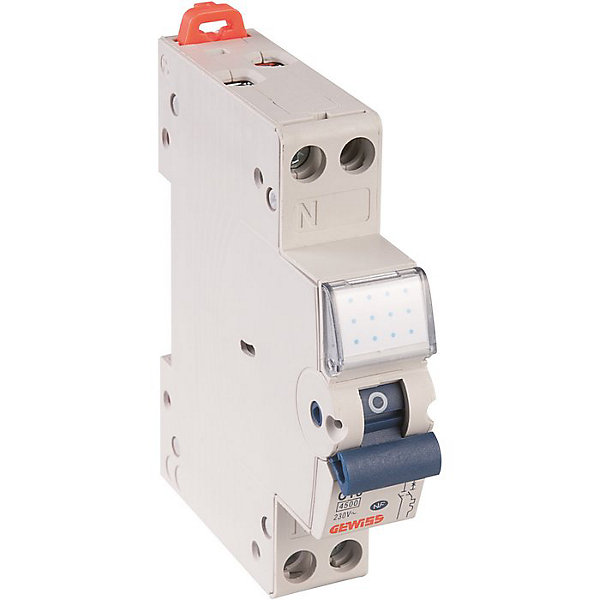 DISJONCTEUR PH N CONNEXION À VIS - 1 module - 10 A - Gewiss