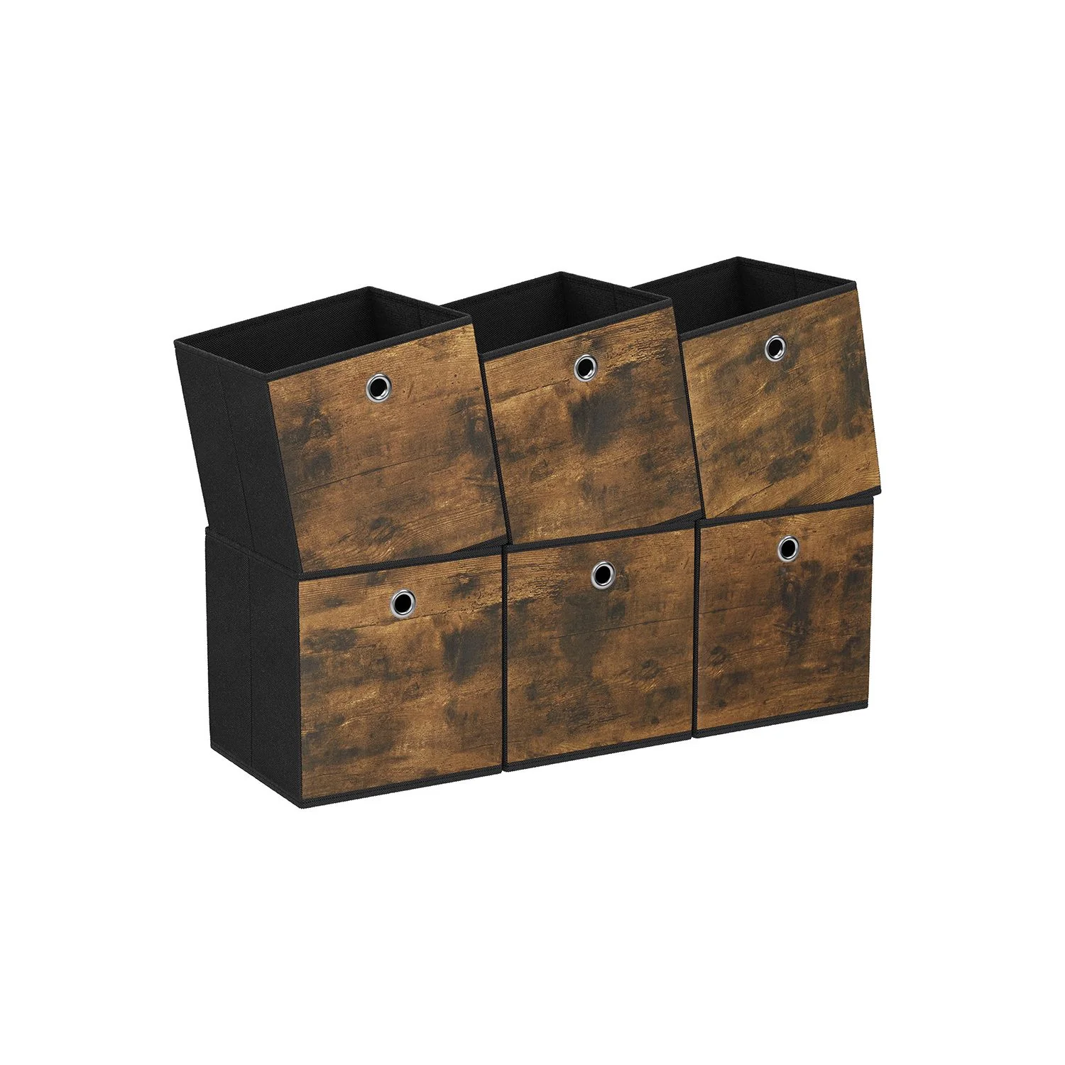 6 boîtes de rangement pliables