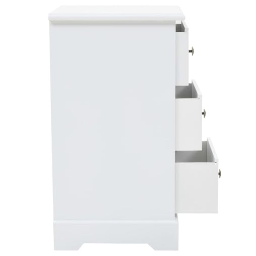 NNEVL Bedside Cabinet MDF and Pinewood 35x32x59 cm