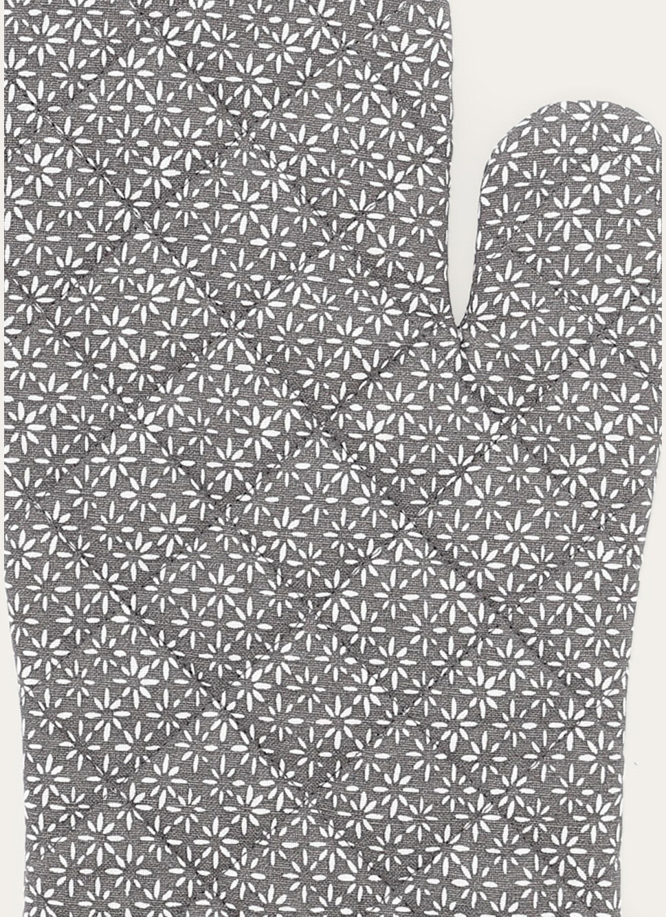 GANT DE CUISINE à MOTIFS GÉOMÉTRIQUES GRIS