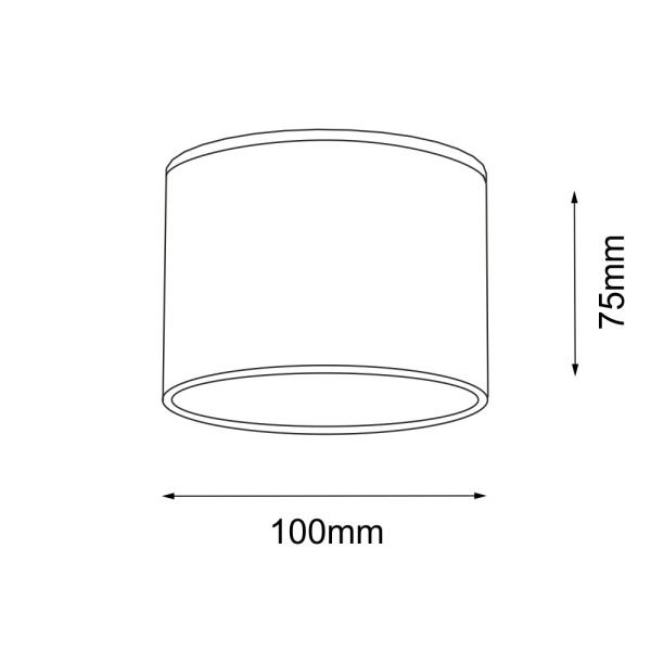 Spot reflektor okrągły czarny SUWA 1xGX53x9W wym:7,5x10x10cm IP20 Shilo