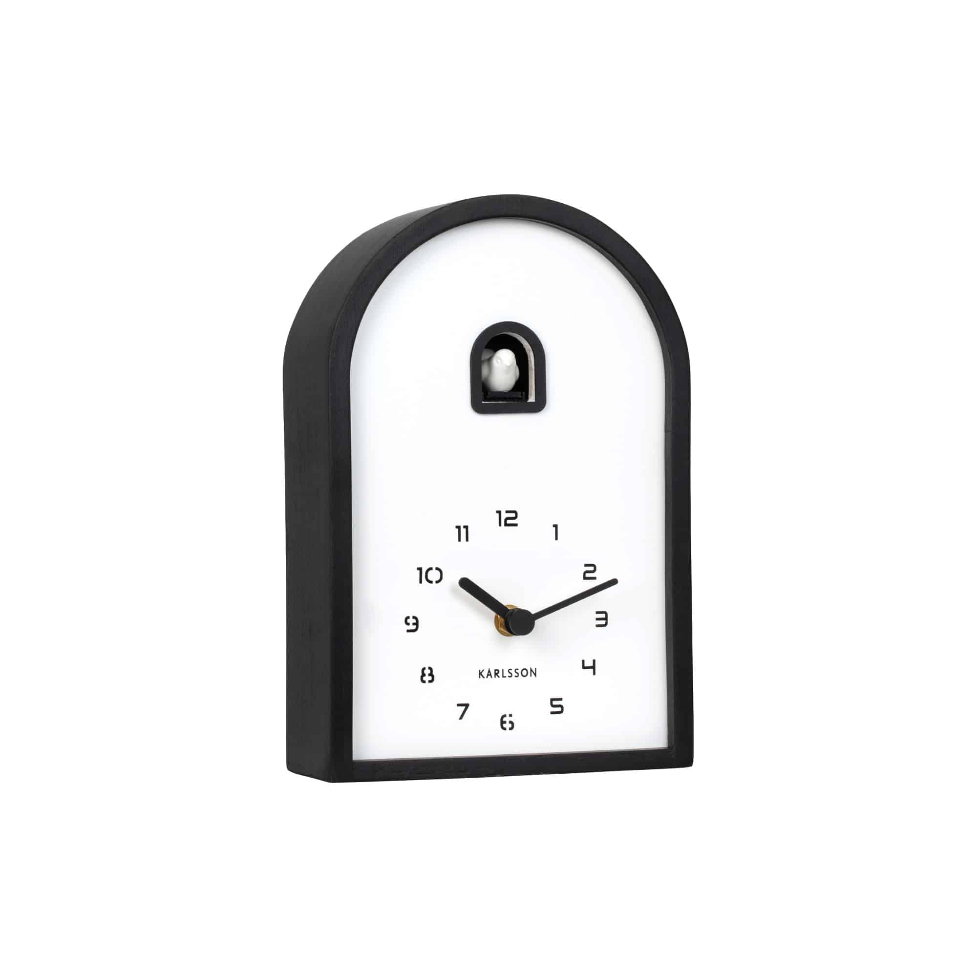 Karlsson wandklok Curva Cuckoo - bruin - 6.4x16.8x24.8cm