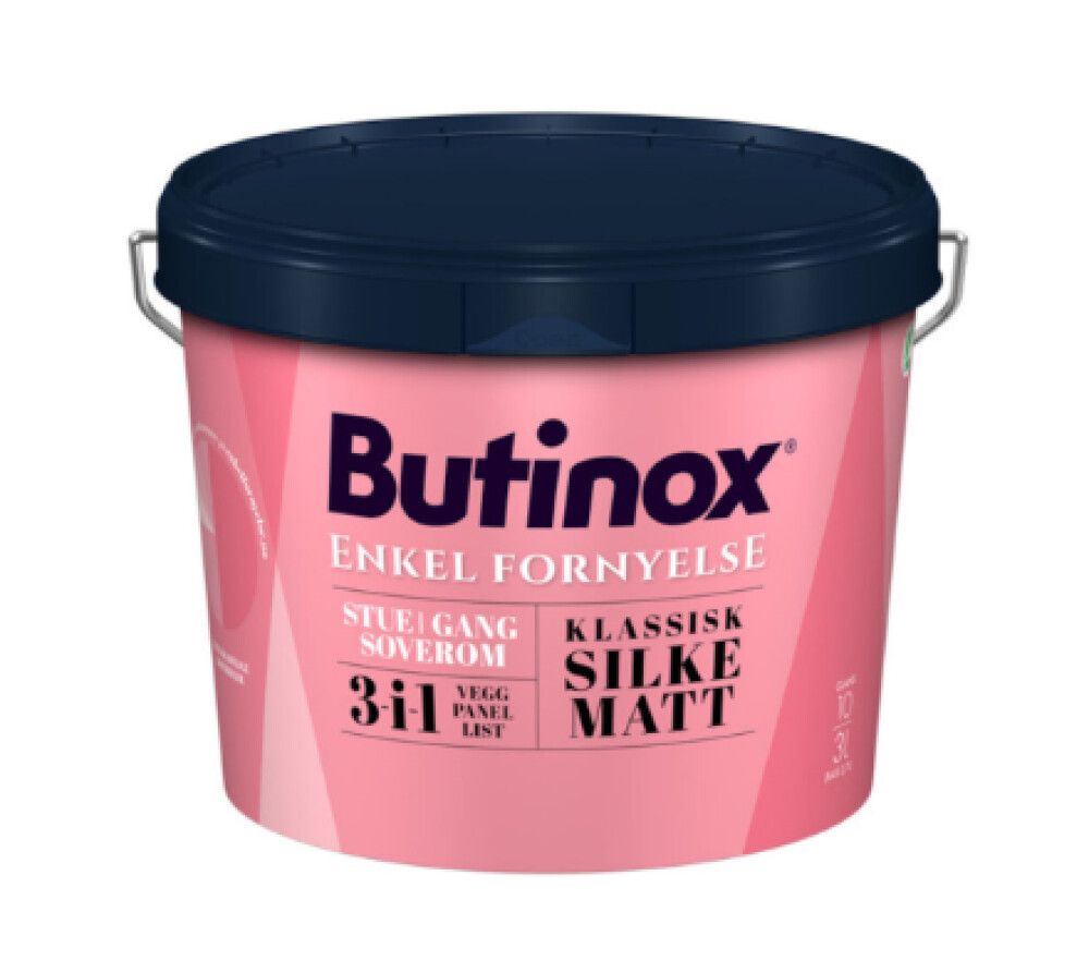 MALING BUTINOX KLASSISK SILKEMATT HVIT-BASE 2,7L