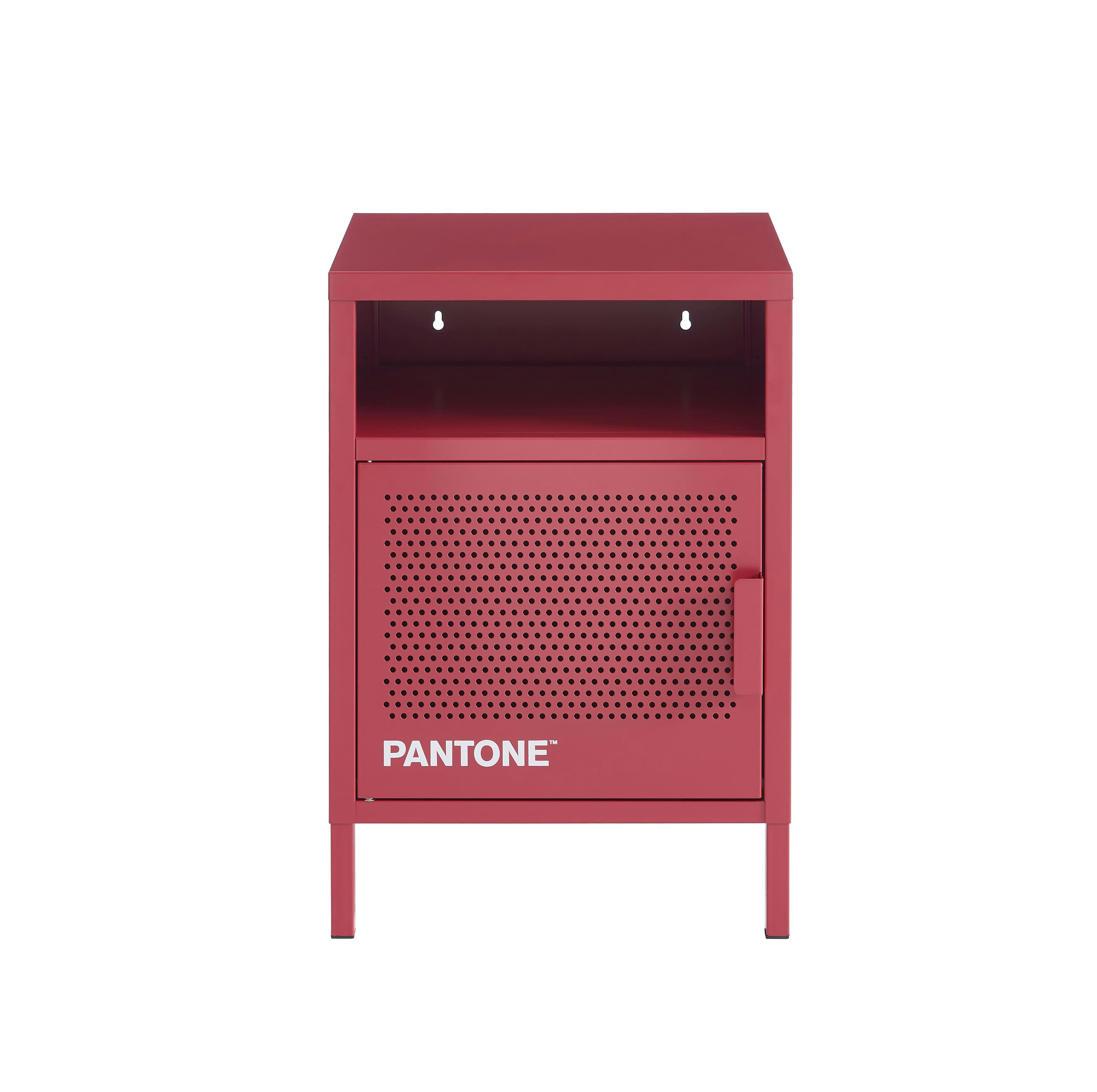 PANTONE - Table de chevet   métal magenta 40cm