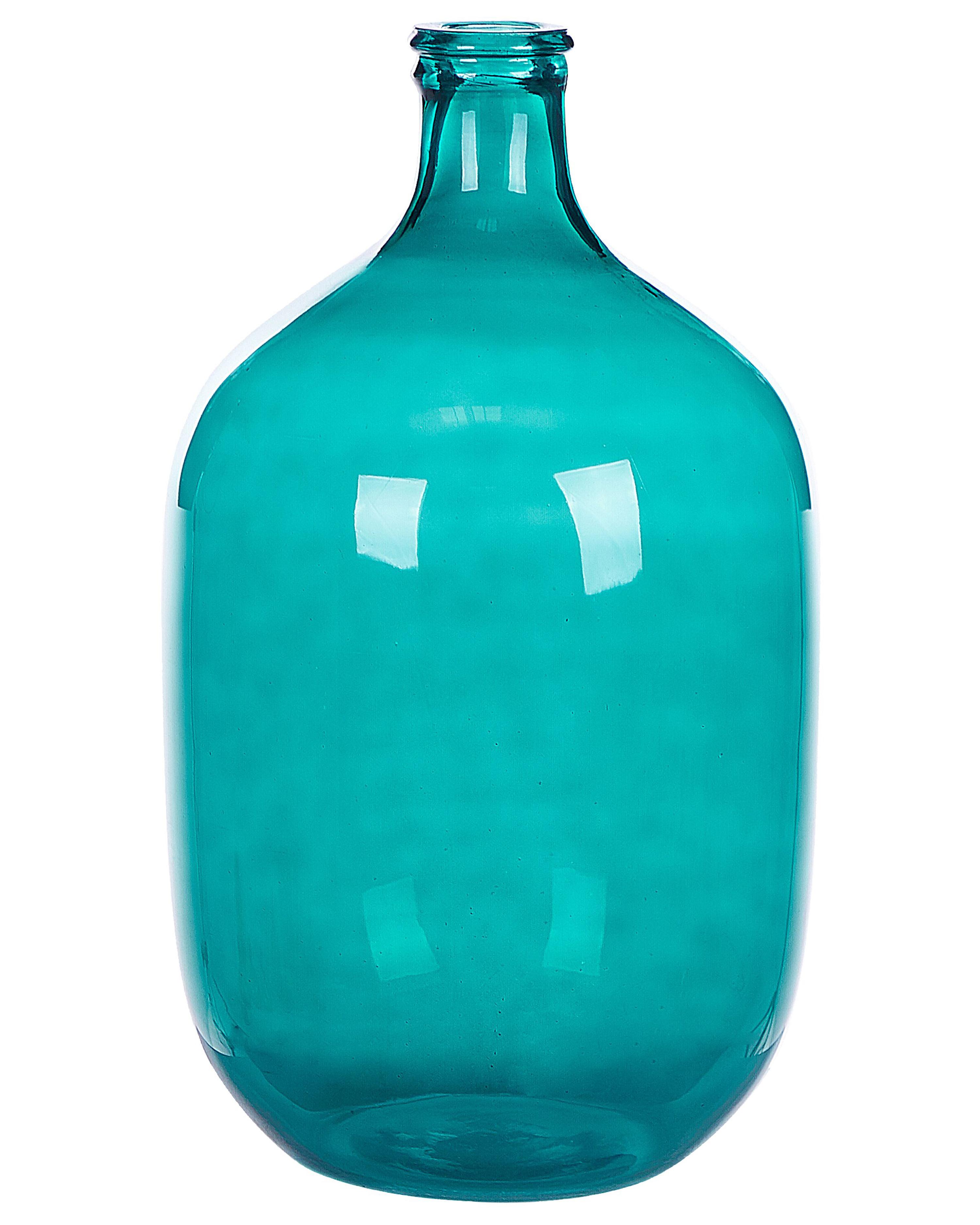 Decorative Vase SAMOSA Glass 48 cm Turquoise