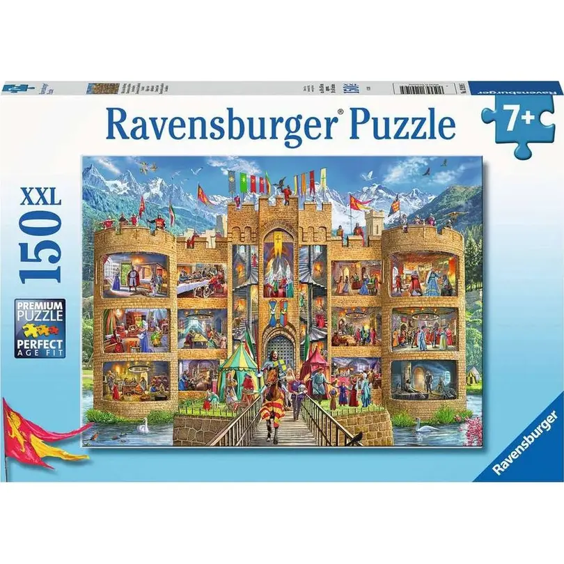 Puzzle 150er-Set Blick in die Ritterburg