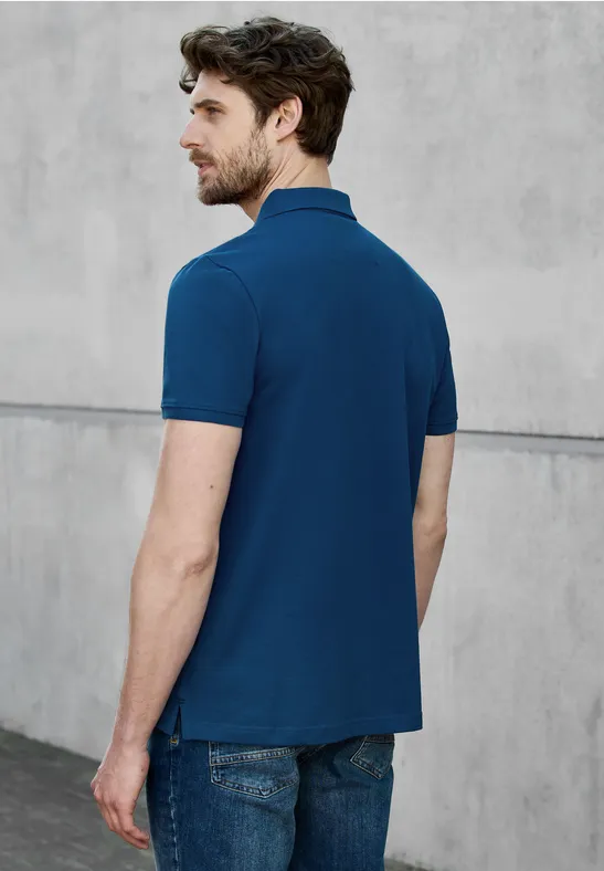 Piqué-Poloshirt mit Logo