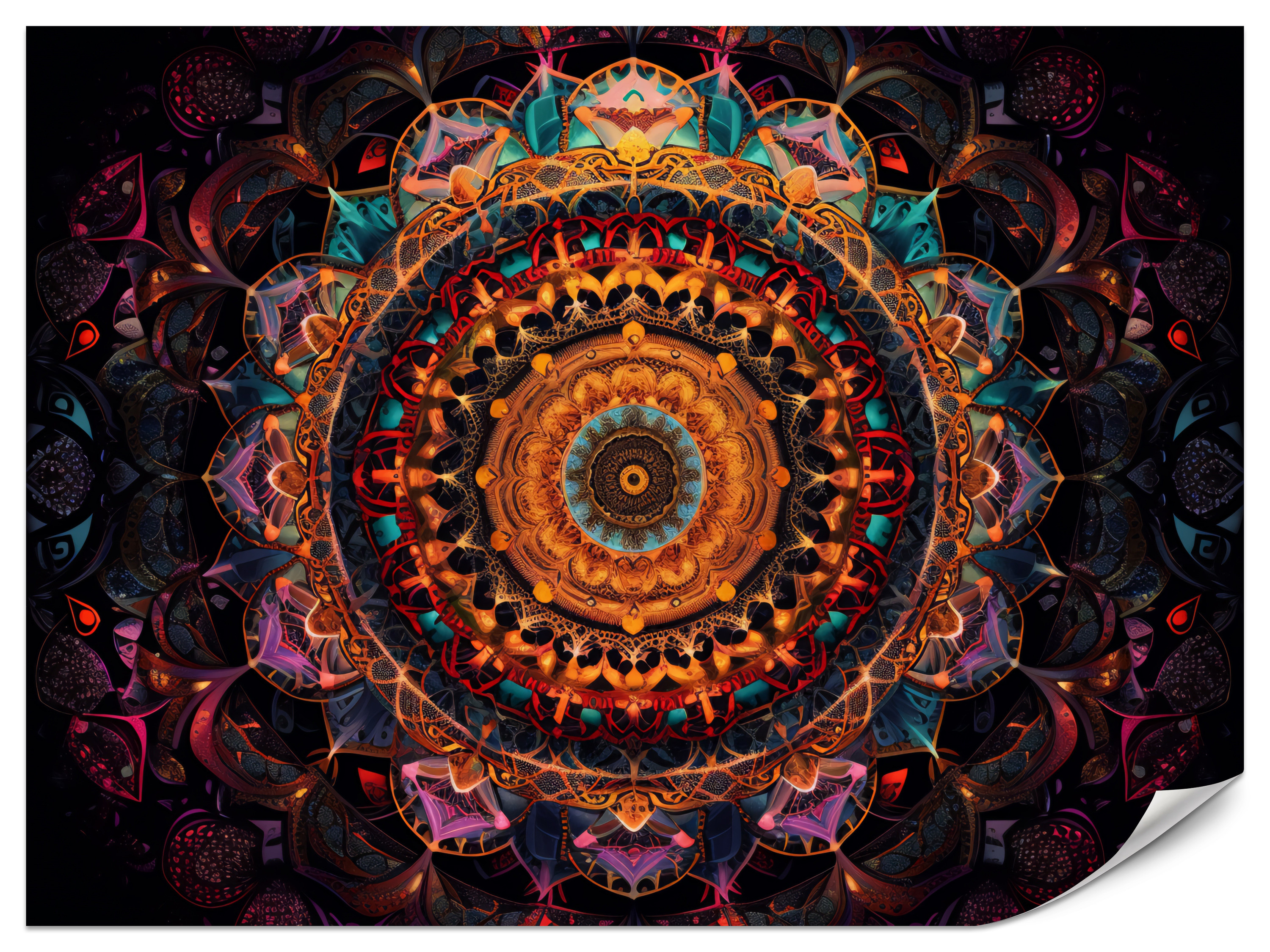 Fototapeta Kolorowa mandala 100x70cm
