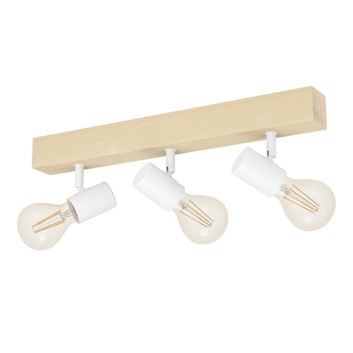 EGLO townshend 3 Townshend 3 - plafondlamp - 3-lichts - e27 - eikenhout/wit